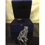 A Swarovski crystal figure, Cheetah,