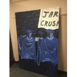 Gareth Thomas : Jarrow Crusades, oil on canvas,