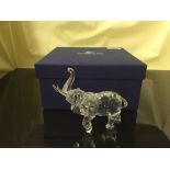 A Swarovski crystal figure, Mother Elephant,