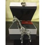 A Swarovski crystal figure, Giraffe,