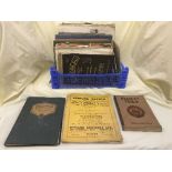 A basket of early 20th century catalogues : Mill Ward, Bartlett Fishing tackle,