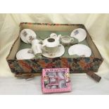 A boxed child's Bilton ware tea set and one other
