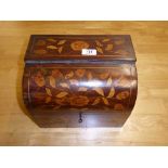 A 19th century Dutch marquetry decanter box