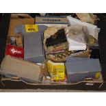 Box containing Yale and Weiser door locks,