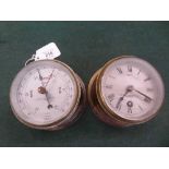 A brass Simpson Lawrence barometer,