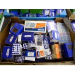 Box of Olympic fixing screws, Draper Cotter pins, washers etc.