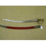 An Indian dress sword and scabbard