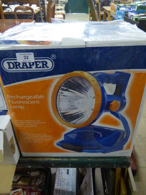 Draper rechargeable lamp