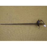 A basket-handled sword