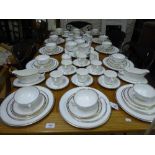 A Royal Doulton Gold Concord dinner set.