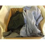 A box of quantity of assorted trousers,