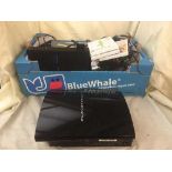 A box of Playstation 3, Playstation 2, Game Cube with games,