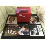 Three cases of LP records and 45s - various