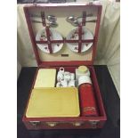 Two cased Brexton picnic sets