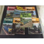 Four boxes of railway magazines