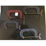 A box of G clamps