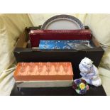 A box of meat plate, boxed opera, Chumnot crystal glasses,