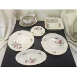 A box of floral pattern continental dinner ware