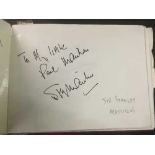 A Middlesborough football club autograph book, Bryan Robson, Nigel Pearson, Alan Peacock,