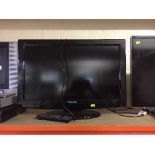 A Panasonic Viera 26 inch LCD TV with remote