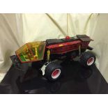 A remote controlled dream buggy and a box of part remote control cars,