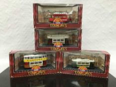 A Corgi 60 Years of Transport three-part boxed set of die-cast models,