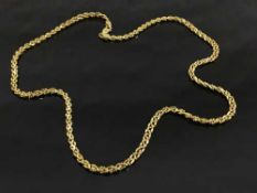 An 18ct gold fancy-link necklace, length 50 cm, 12.1g.
