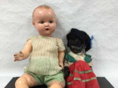 An Armand Marseille bisque headed baby doll numbered 352/272K,