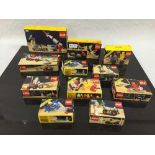 Eight Lego sets, relating to space, including numbers 886, 897, 6701, 6821, 6822, 6841 and 6842,