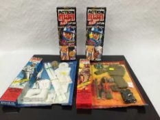 Two Palitoy Action Man Space Ranger Captain (Leader of the Space Ranger Patrol) figures,