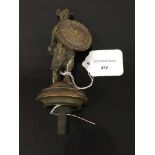 A rare early twentieth century North Eastern Automobile Association bronze 'Guardian' car mascot,