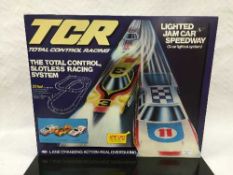 A TCR (Total Control Racing) set : Lighted Jam Car Speedway - three car lighted system,