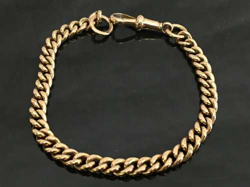 A 9ct gold bracelet, 20.4g.