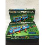 Two Faller Playtrain Intercity Train Sets, number 3617 together with a Faller Mini Playtrain Set,