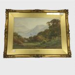 Harry Sutton Palmer : Ullswater, watercolour, signed, 35 cm x 52 cm, framed.