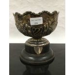 An embossed silver fruit bowl, William Henry Sparrow, Birmingham 1907, 541.