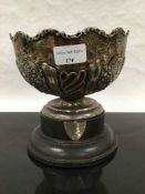 An embossed silver fruit bowl, William Henry Sparrow, Birmingham 1907, 541.