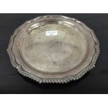 A silver salver, John and William Deakin, Sheffield 1908, with central presentation inscription,