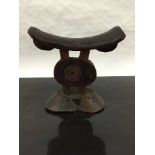 A South African Shona tribe wood Headrest, nineteenth century,