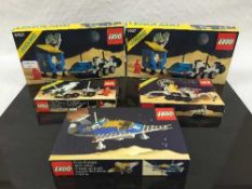 Five Lego sets, all relating to space, numbers 918, 6870, 6880, 6927 and 6927, all parts boxed.