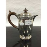 A silver Lindisfarne pattern coffee pot, Reid & Sons, London 1937, 376.6g.