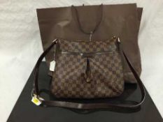 Louis Vuitton : A lady's Bloomsbury PM hand bag, Damier Ebene canvas, with dark brown trim,