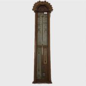 A nineteenth century carved oak Admiral Fitzroy mercury barometer.