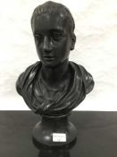 A Wedgwood bust of Horace, after the antique, height 38cm.