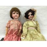 An Armand Marseille bisque headed doll numbered 390N,