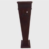 An Edwardian mahogany pedestal, height 122 cm.