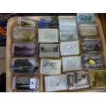 Tray of glass tourist paperweights - Scarborough,