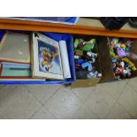 Three boxes of Disney toys and memorabilia