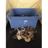 Two boxes of assorted costume jewellery