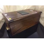 A mid 20th century mahogany cash drawer